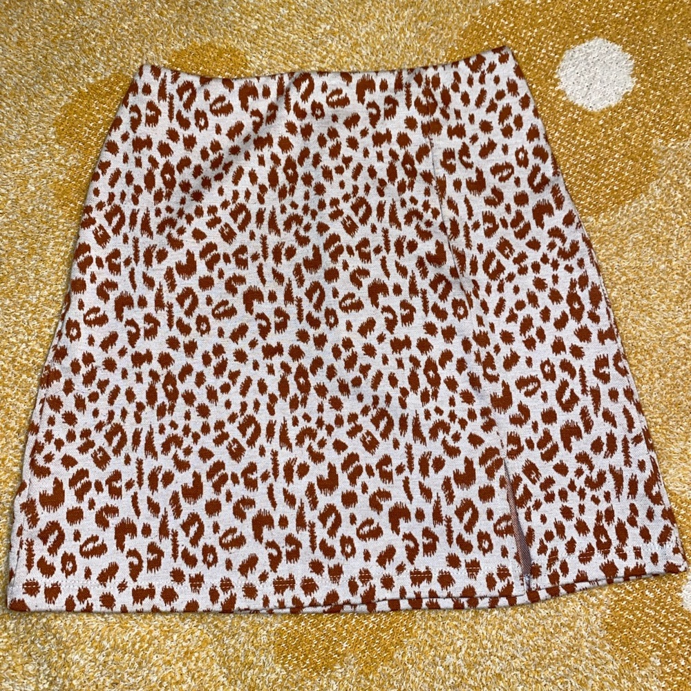 Princess Polly Leopard Skirt Size 2
